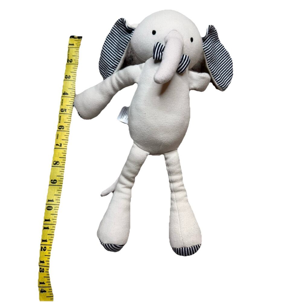 PETIT BATEAU GREY ELEPHANT EN CÔTE DOUDOU TEDDY SOFT HUG TOY RETIRED